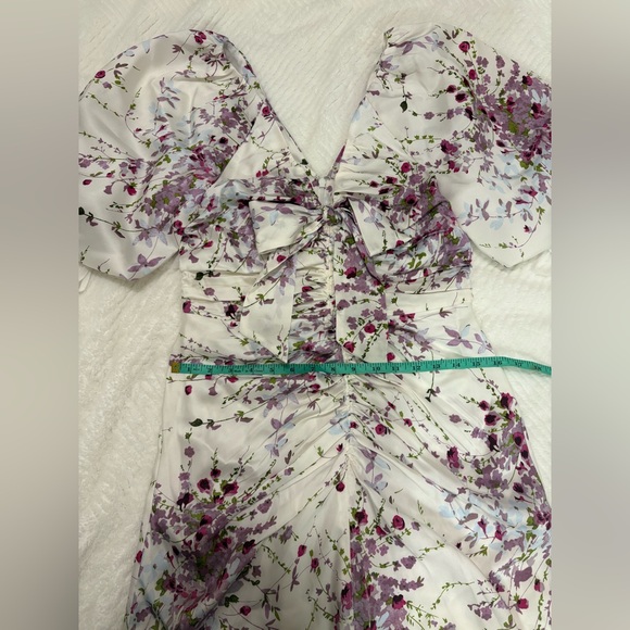 Cinq à Sept Brenton Puff-Sleeve Mid-Summer Bloom Dress Size 4 NWT - Picture 11 of 16